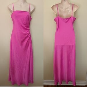 House of Harlow pink slip midi dress